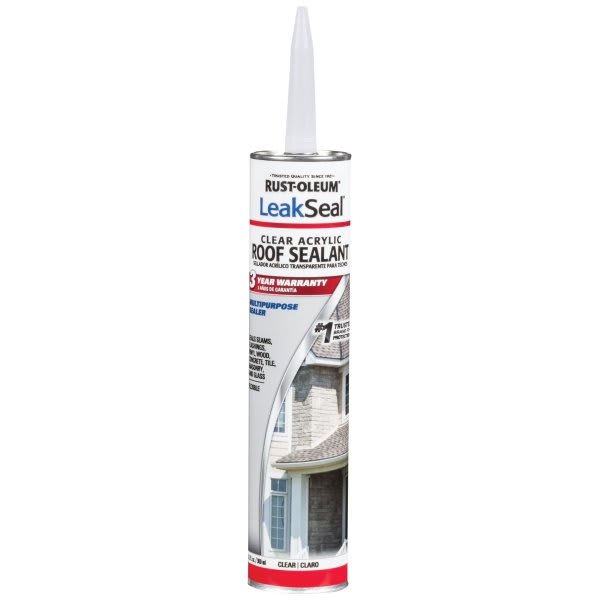 Rust-Oleum 10.1 Oz Clear Acrylic Roof Sealant Package Of 12