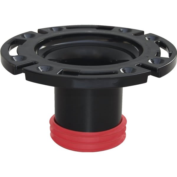 Sioux Chief Pushtite Black 3" Gasket Closet Flange, Inside Fit, Swivel Ring