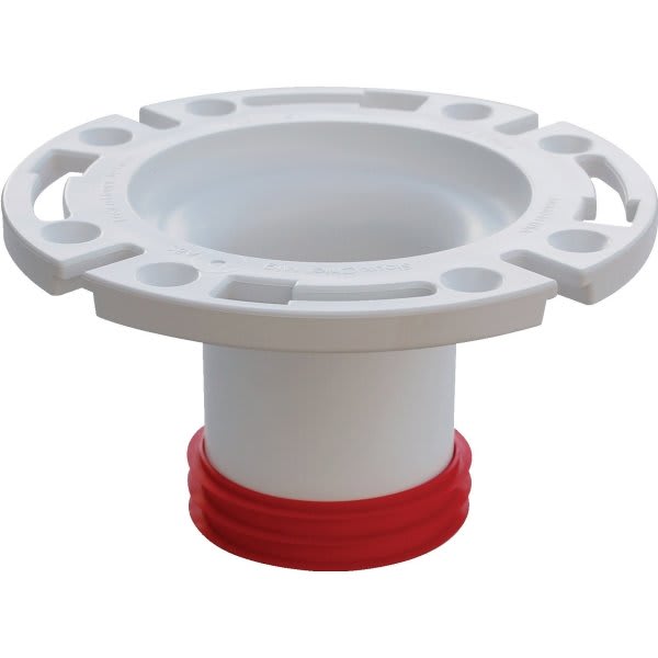 Sioux Chief Pushtite White 3" Gasket Closet Flange, Inside Fit, Swivel Ring