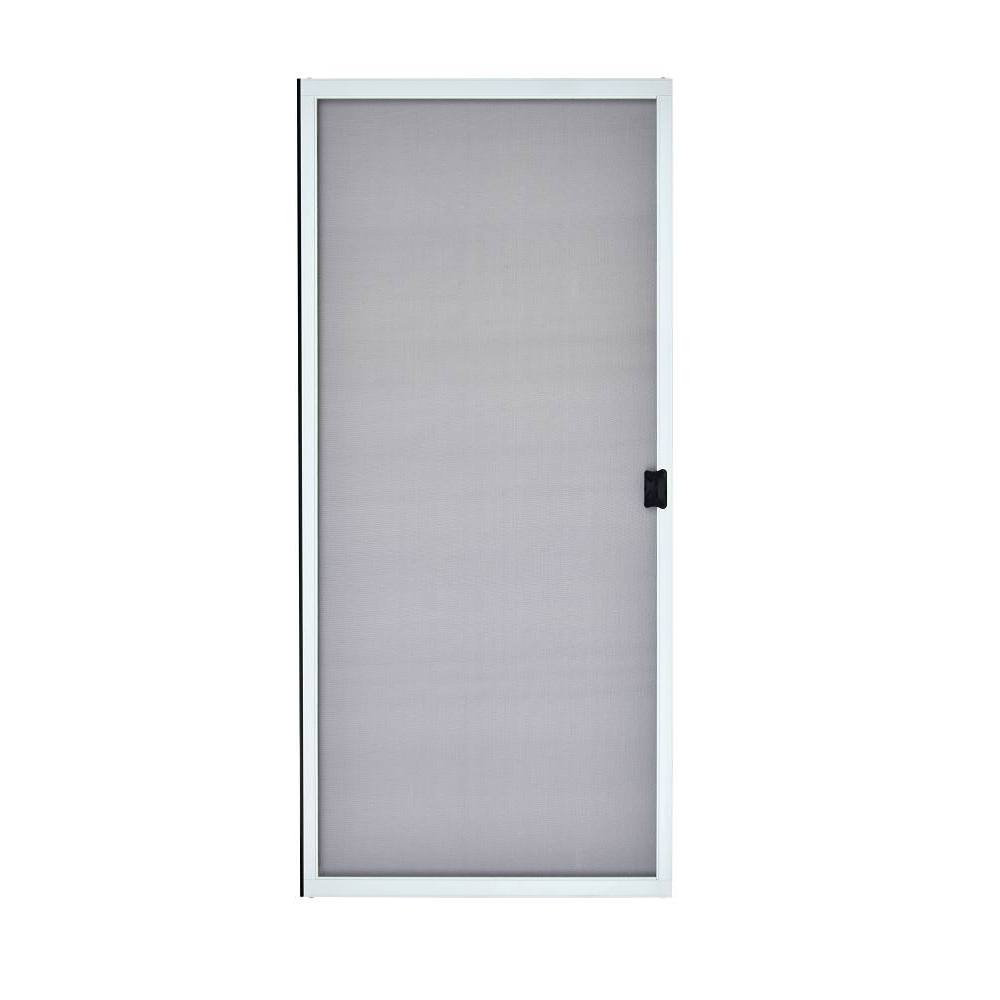 30 X 78 - 80 In Steel Economy Sliding Screen Door (5-Pack) (White)