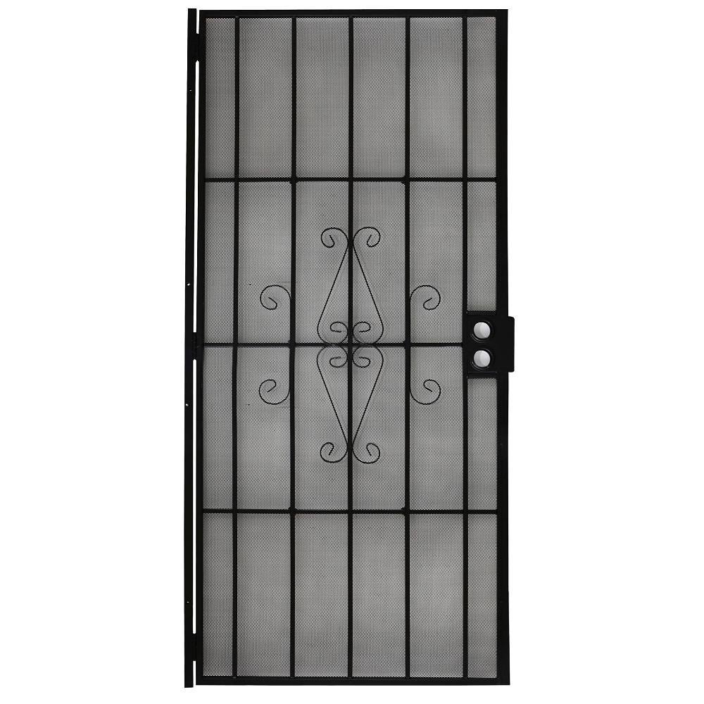 36 X 80 In Steel Security Door (Black)