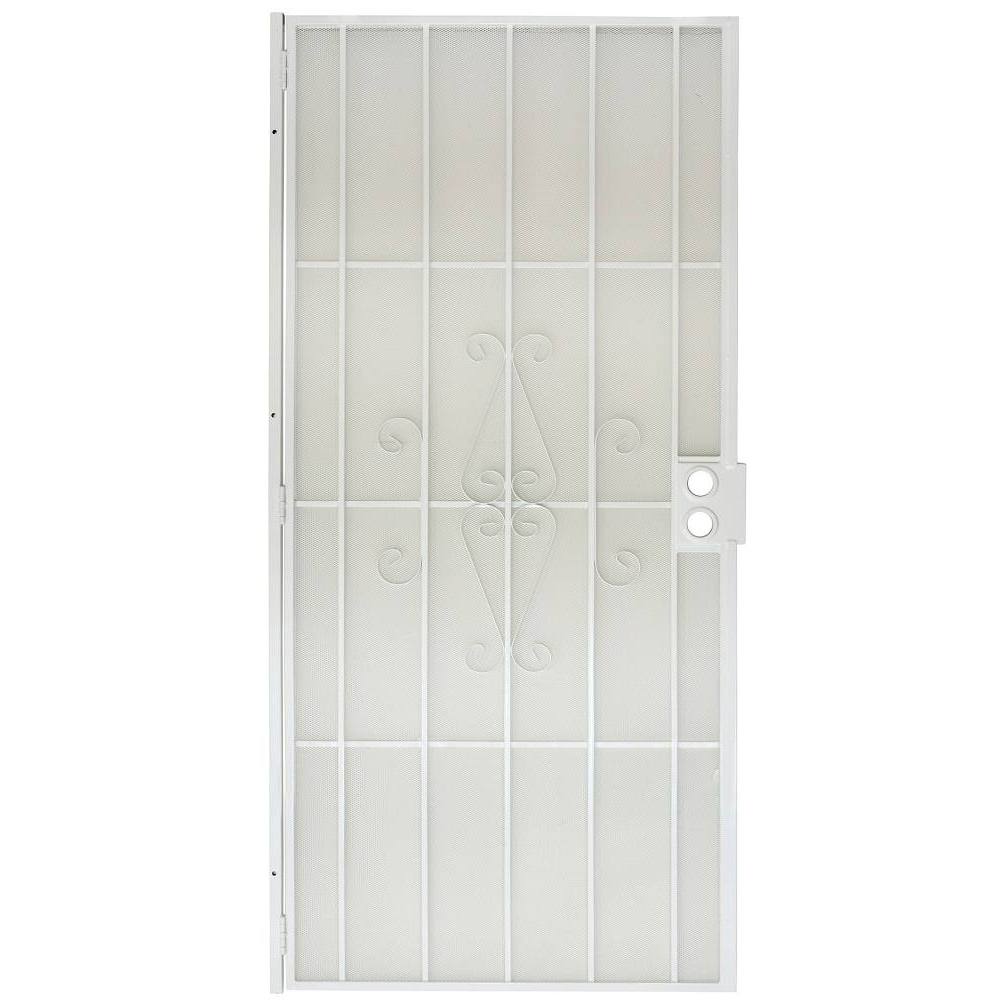 36 X 80 In Steel Security Door (White)
