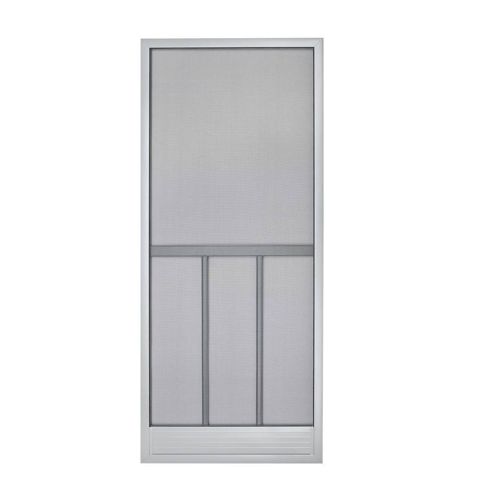 36 X 79 - 80 In Steel Hinged Screen Door Bravo (Gray)
