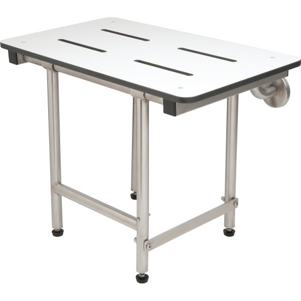 Wingits Rectangular Shower Seat 24 X 15" White