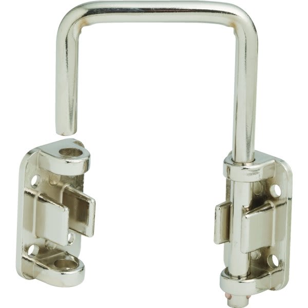 2-1/8 In Patio Door Slide Security Door Lock (Nickel)
