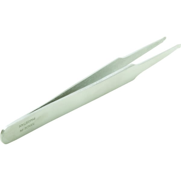 4.5 In Stainless Steel Universal Formed End Tweezers (Silver)