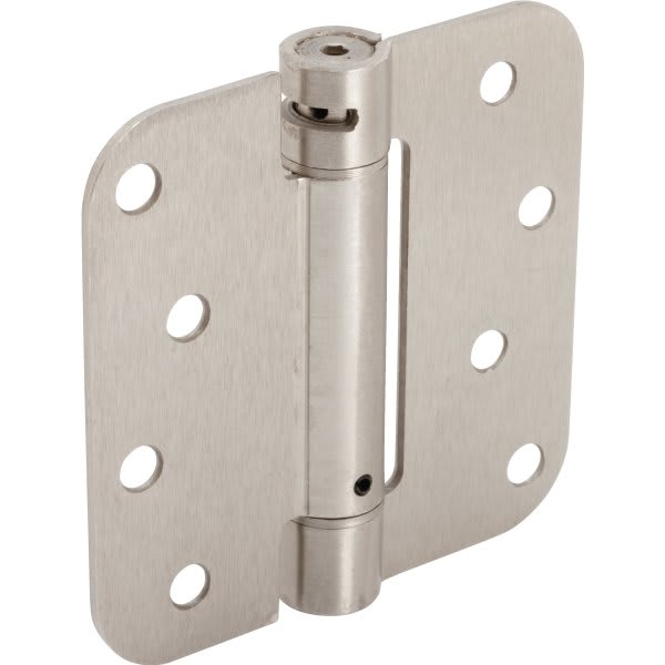4" Residential Spring Door Hinge Satin Nickel