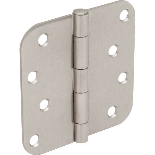 4" Residential Plain Bearing Door Hinge Satin Nickel, Package Of 2