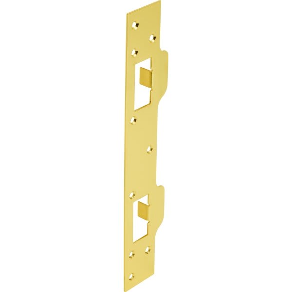 5-1/2" Double Entry Door Strike Plate Brass