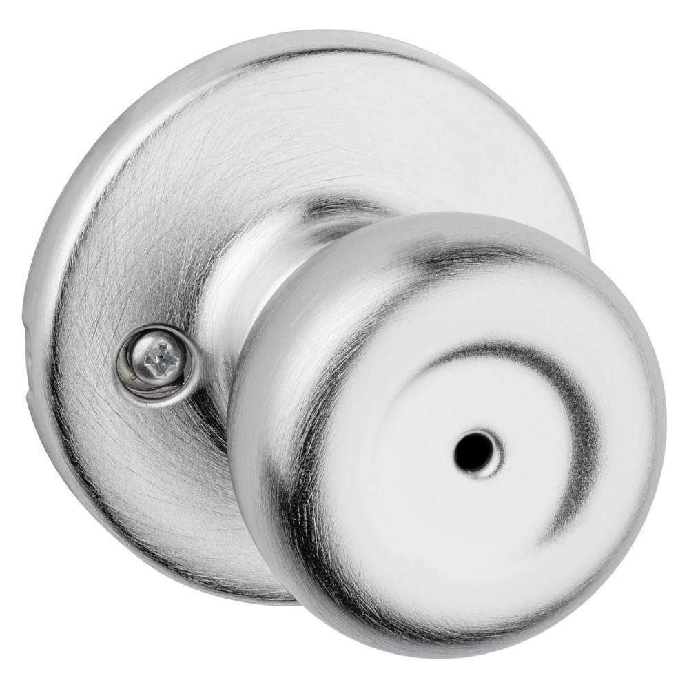 Kwikset Tylo Satin Chrome Bed/Bath Privacy Door Knob