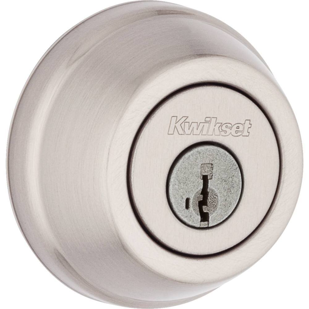Kwikset 780 Series Satin Nickel Single Cylinder Deadbolt With Smartkey Security