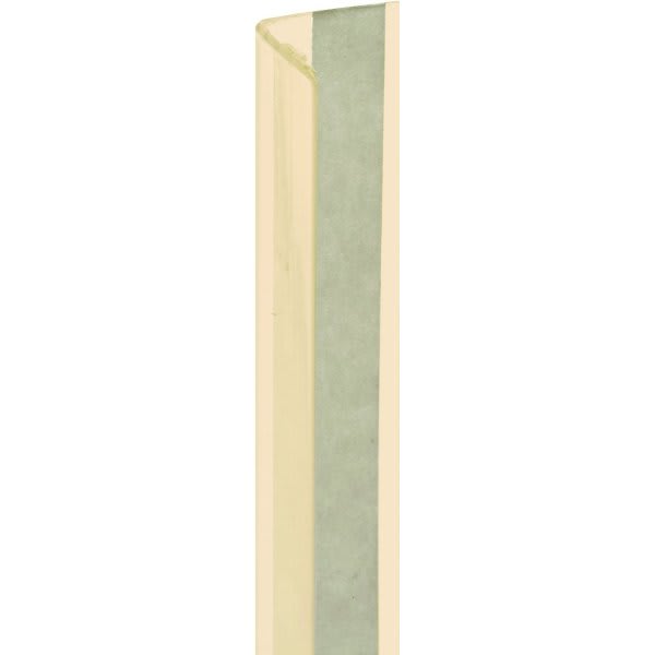 3/4 X 3/4 X 96 In Vinyl Corner Shield W/ Tape (25-Pack) (Almond)