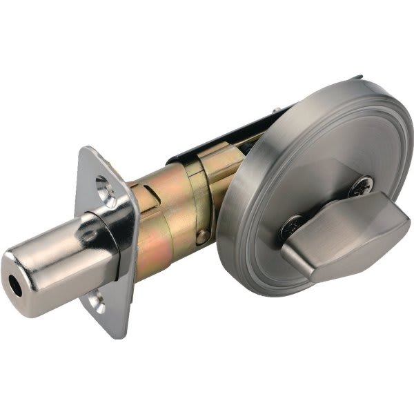 Kwikset® 663 One Sided Deadbolt, Thumbturn Inside THK Satin Nickel HD