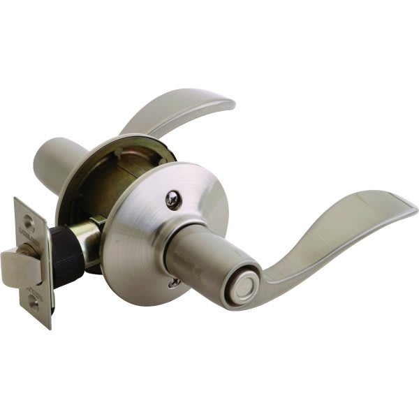 Schlage® Accent F Series Lever, Privacy, Grade Aaa, Metal, Satin Nickel