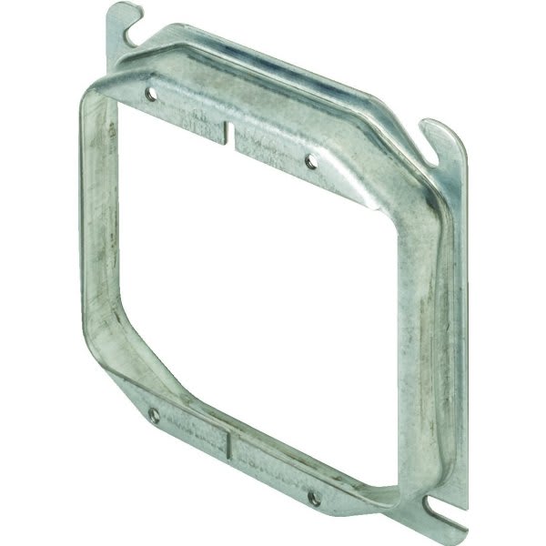 Hubbell 4 In 2-Gang 5/8 In Raised Square Cover (Gray)