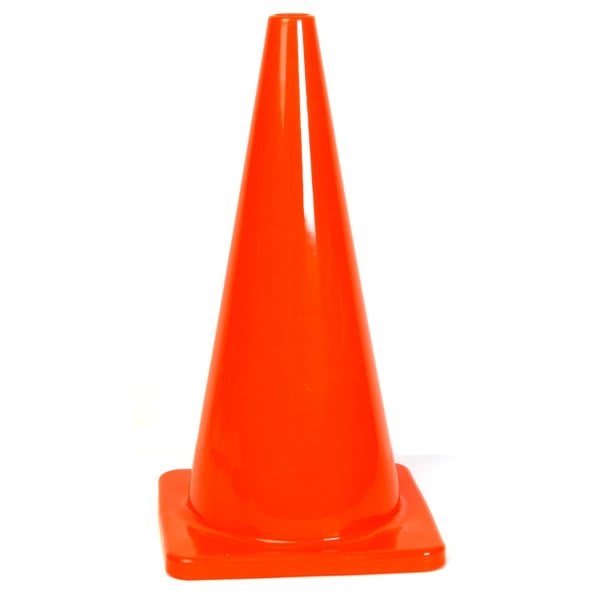 Hy-Ko 28" Vinyl Safety Cone, Pack Of 6