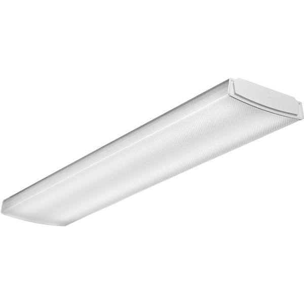 4' Led Puff W/ 35w, Low-Profile Acrylic Lens In White Steel | HD Supply