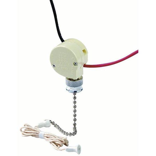 Leviton 3-Amp Single-Pole Single Circuit Pull Chain Switch