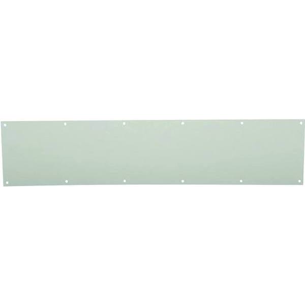 10 x 34 in Aluminum Door Kick Plate (Satin Aluminum) HD Supply
