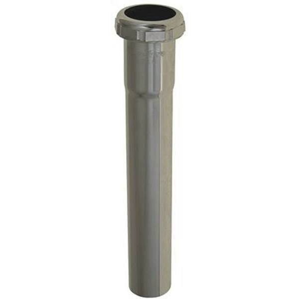 Premier 1-1/4 In X 8 In Brass Extension Tube With Slip Joint, Chrome, 22-Gauge