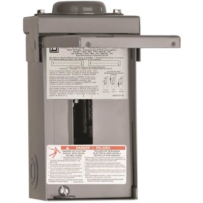 Square D Homeline 70 Amp 2-Space 4-Circuit Outdoor Main Lug Load Center(HOM24L70RBCP)