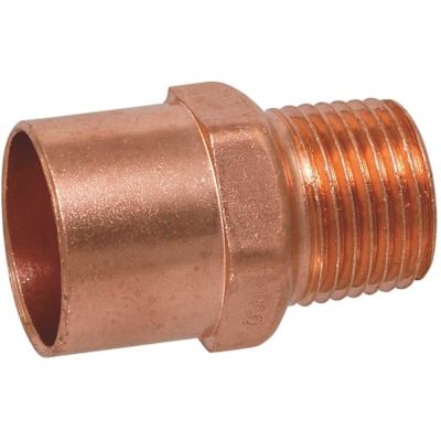 NIBCO 3/4 in. x 1 in. Copper Pressure Cup Male Adapter Fitting
