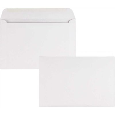 Quality Park 9 in. x 6 in. Open Side Booklet Envelope Contemporary, White (500/Box)