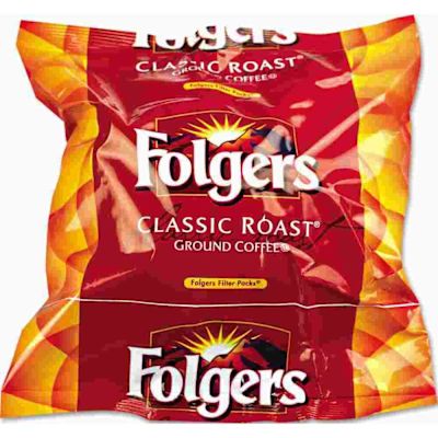 SMUCKERS FOLGERS COFFEE FILTER PACKS, REGULAR, .9 OZ, 160/BOX
