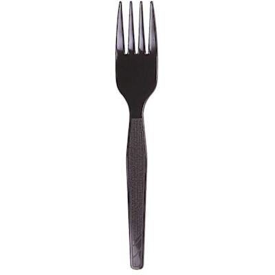 DIXIE Medium Weight Black Plastic Utensils