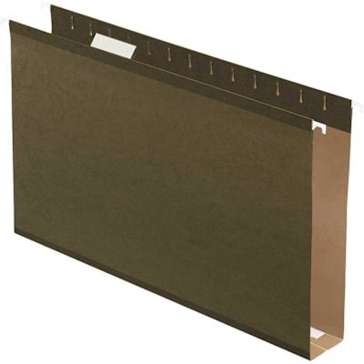 Pendaflex 2 in. Reinforced Hanging Kraft File Folders, Legal, Standard Green (25-Box)