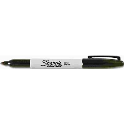 SANFORD PERMANENT MARKERS, FINE POINT, BLACK