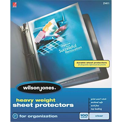 ACCO Brands HEAVY WEIGHT SHEET PROTECTOR, CLEAR, 50/BOX
