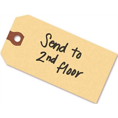 Avery 4-3/4 in. x 2-3/8 in. Shipping Tags Paper Manlia (1000/Pack)
