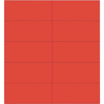 Bi-Silque Visual Communication Products Inc DRY ERASE MAGNETIC TAPE STRIPS, RED, 2 IN. X 7/8 IN., 25 PER PACK