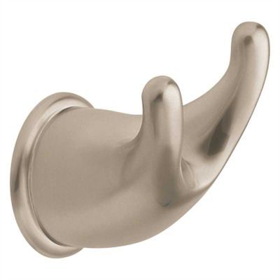 MOEN Mason Double Robe Hook in Satin Nickel