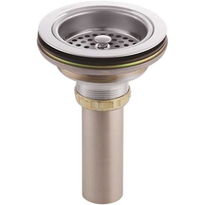 KOHLER Duostrainer 4-1/2 in. Sink Strainer with Tailpiece in Polished Chrome