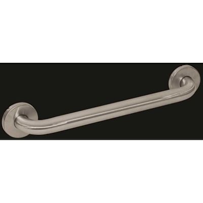 WingIts Premium Series 12 in. x 1.25 in. Grab Bar in Satin Stainless Steel (15 in. Overall Length)