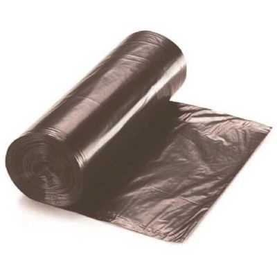 Renown Can Liner, 60 Gal., 1 Mil, Low-Density, Black, 38" X 58",100/Case