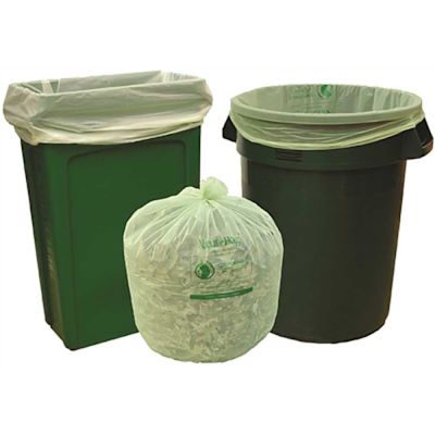 Natur-Bag 30 Gal. 30 In. X 39 In. 0.8 mL Compostable Trash Bags 8 Rolls Of 25 (200-Case)