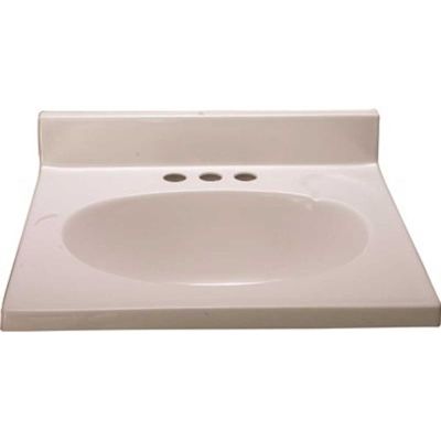 Premier 31 in. x 22 in. Custom Vanity Top Sink in Solid White