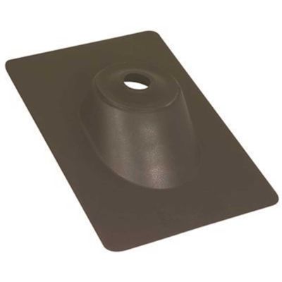 Water-Tite 81755 Roof Flashing, 9-1/4 in. x 13 in. Hard Plastic Base with Elastomer Collar, For 2 in. Vent Pipe