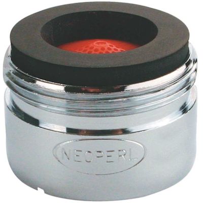 Perlator 2.2 GPM 13/16 in. - 27 Junior Male with Tightening Grooves Faucet Aerator, Chrome