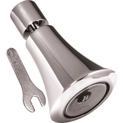 Commercial 1-Spray Patterns with 1.5 GPM 2.5 in. Wall Mount Fixed Shower Head with All Metal Tamperproof in Chrome