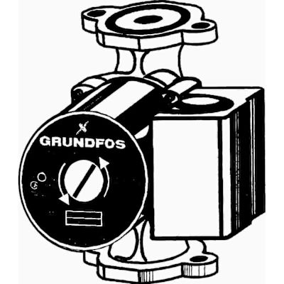 GRUNDFOS WET ROTOR CIRC PUMP CI, 1/25 HP