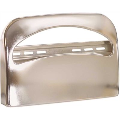 Safe-T-Gard Stainless Chrome 1/2 Fold Toilet Seat Cover Dispenser (12-Case)
