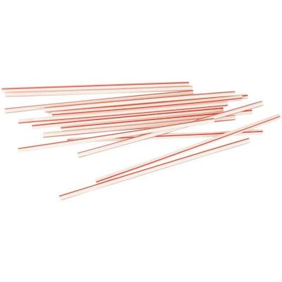 Cellocore 5.25 in. White with Red Stripe stirrer (10000 per case)