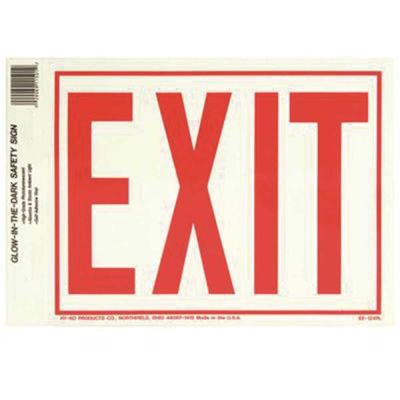 HY-KO 11-1/4 in. x 8 in. Hg Photolumin Exit Sign