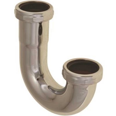 Premier 1-1/2 in. Brass 45-Degree J-Bend Elbow 22-Gauge in Chrome