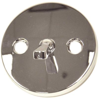 DANCO Overflow Plate with Trip Lever in Chrome for Price Pfister Faucets