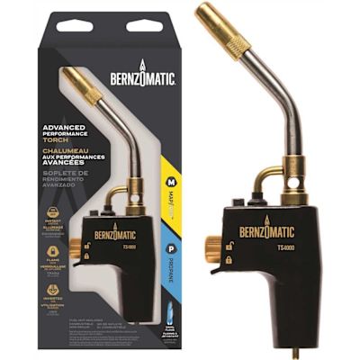 Bernzomatic DuraCast 4000 Torch with Instant Start/Stop Ignition Compatible with MAP-Pro and Propane Gas